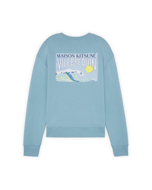 Maison Kitsuné Blue X Vilebrequin Comfort Sweatshirt for men