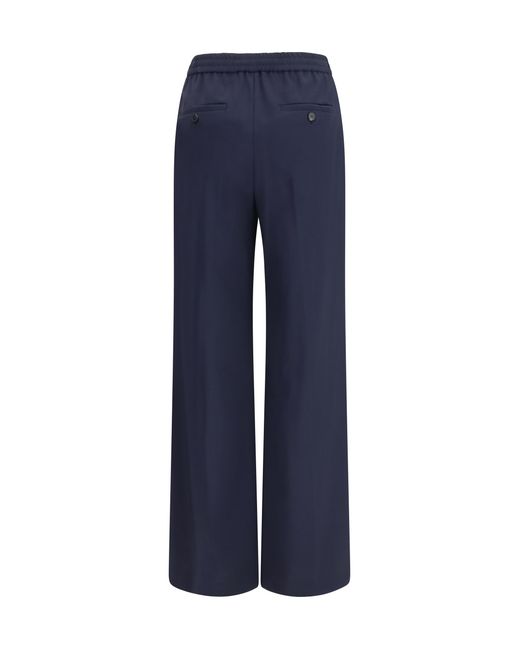 Weekend by Maxmara Blue Mallo Pants Fleece Wool Ovis Aries