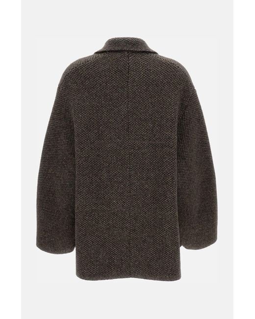 Boboutic Black Double-Breasted Jacket