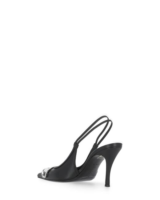 DIESEL White D-Venus Heeled Shoes