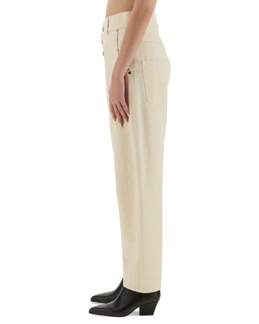 Moschino Natural Straight Fit Jeans Cotton