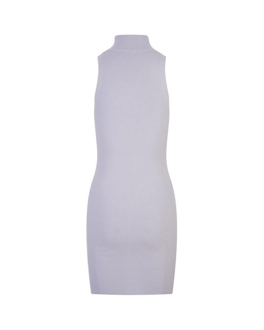 DIESEL White Light M-Onerva Mini Dress