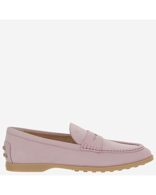 Tod's Brown Leather Loafers Calfskin