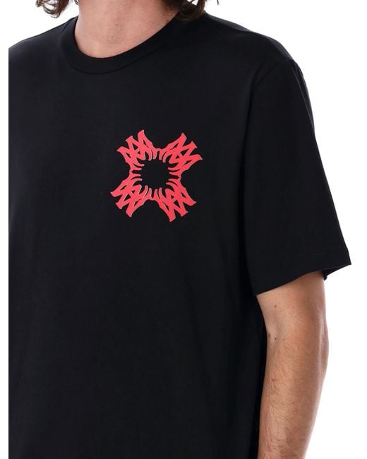 Amiri Black Graphic Print T-Shirt for men