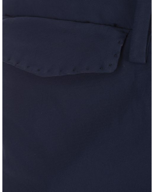 PT Torino Blue Dark Stretch Cotton Shorts for men