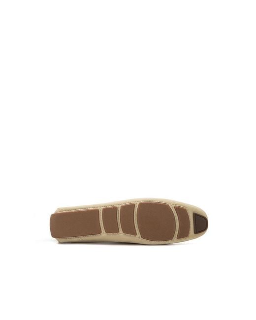 Bally Natural Leather Moccassin Shoe for men