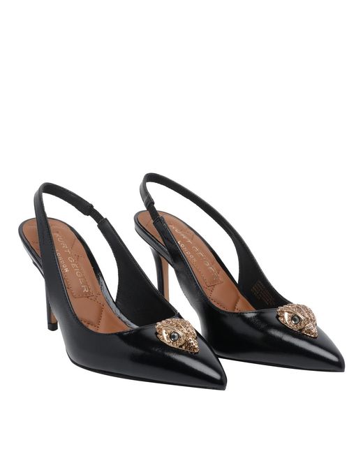 Kurt Geiger Black Calf Leather/Rubber Sole