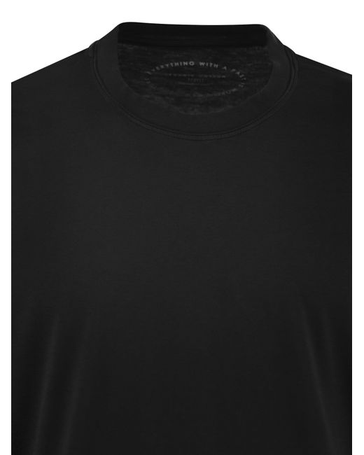 Fedeli Black Extreme Long-Sleeved Giza Cotton T-Shirt for men