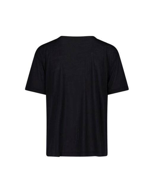 Lemaire Black Basic T-Shirt for men