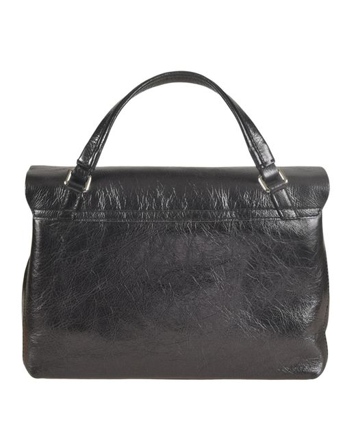 Zanellato Black Postina Cortina Shoulder Bag