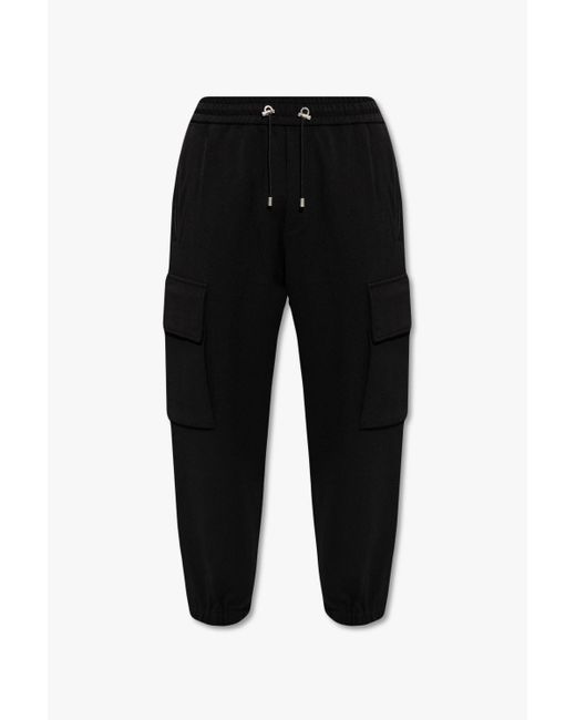 Balmain Black Cargo Trousers for men