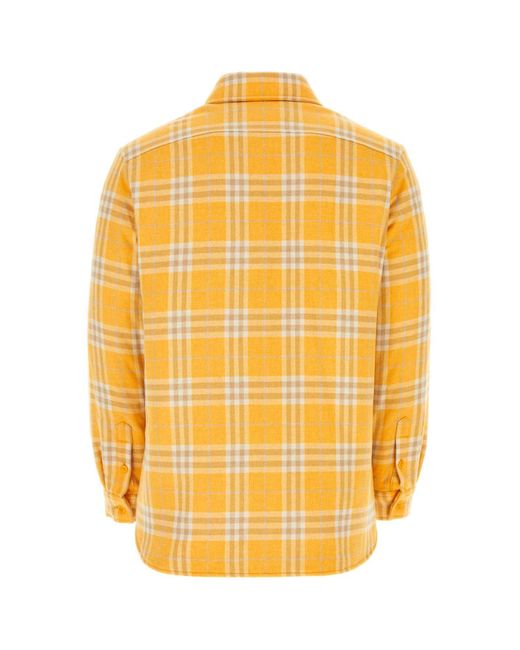 Burberry Yellow Camicia for men
