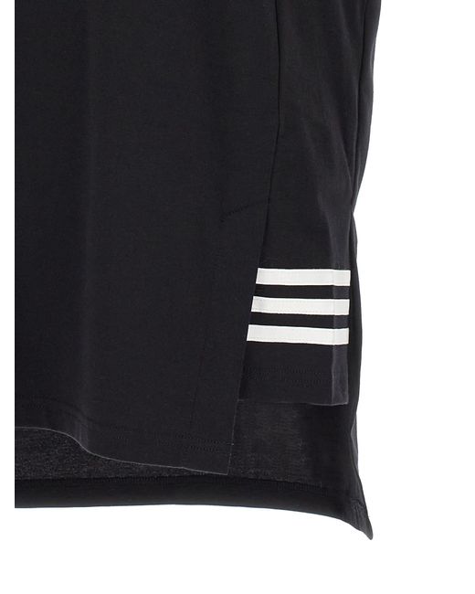 Y-3 Black Asymmetrical Top for men