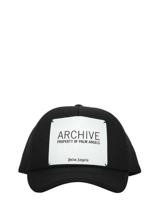 Palm Angels Black Archive Baseball Cap for men