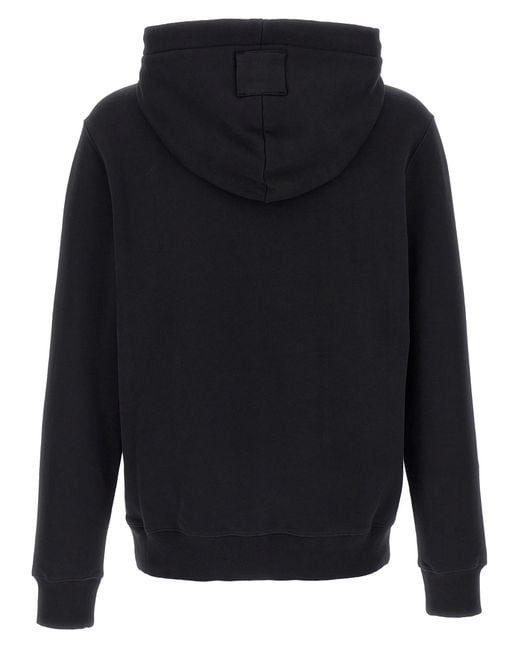Lanvin Blue Comfort Fit Fleece Cotton Hoodie for men
