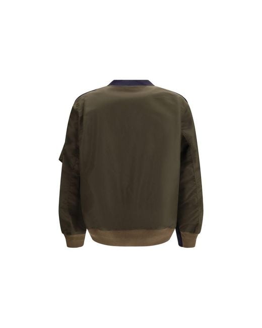 Sacai Blue Cotton Sweatshirt for men