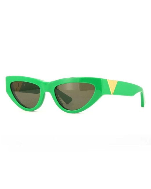 Bottega Veneta Green Sunglasses Cat Eye Full Rim, Frame And Lens Bv1176S003