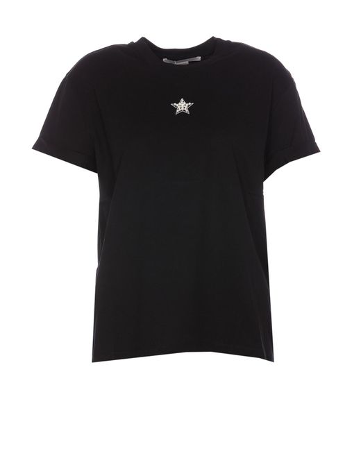 Stella McCartney Black T-shirts And Polos