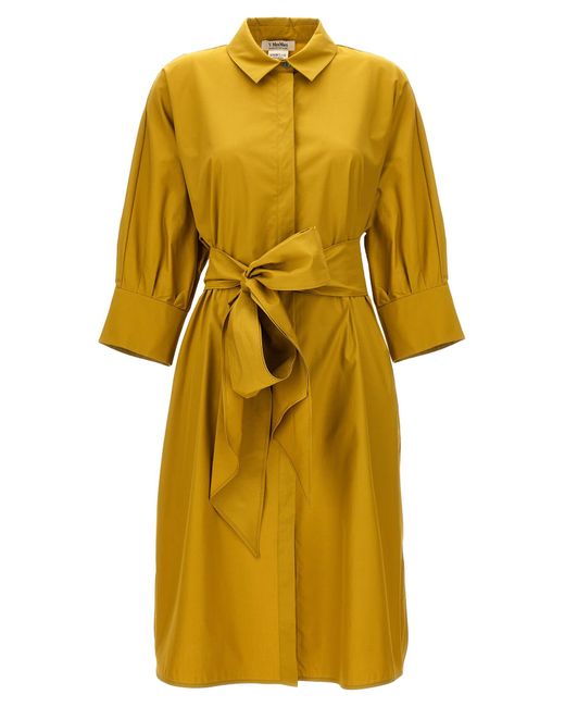 Max Mara Yellow Tabata Dress