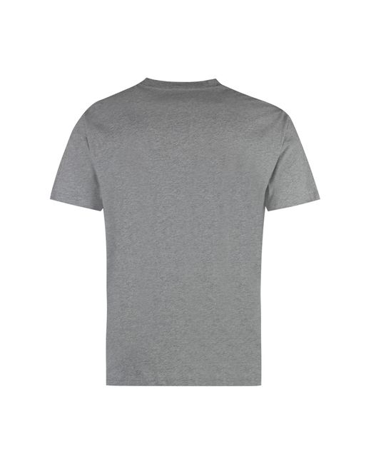 A.P.C. Gray Willow Cotton Crew-Neck T-Shirt for men