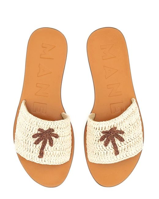 Manebí Natural Raffia Sandal