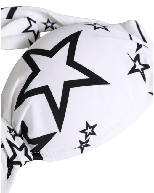 Dolce & Gabbana White Millennials Star Padded Bandeau Underwear