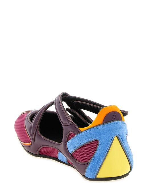 The Attico Purple Polyethylene Ballet Flats