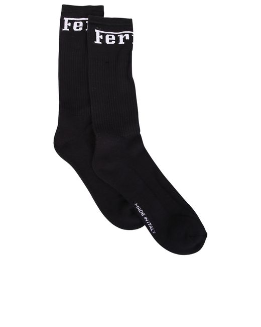 Ferrari Socks With Signature Logo And Ribbed Detail in Black for Men | Lyst