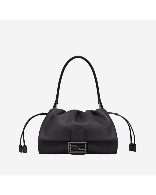 Fendi Black Shoulder Bag Nappa Leather