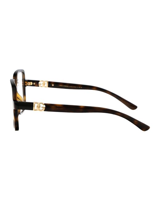 Dolce & Gabbana Black Dolce & Gabbana Havana Injected Optical Glasses