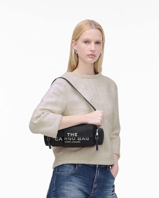 Marc Jacobs Black Satchel Bag Cotton Satchel-Bags