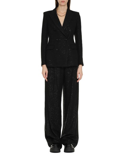 Tagliatore Black Blazer Sequin Polyamide Blazers