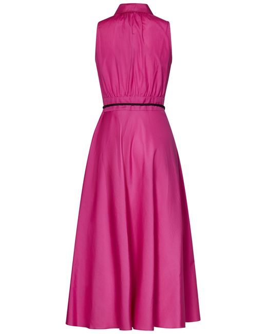Max Mara Studio Pink Adepto Midi Dress