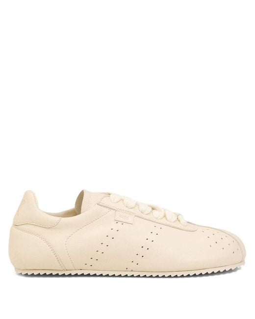 AMI Natural Leather Sneakers