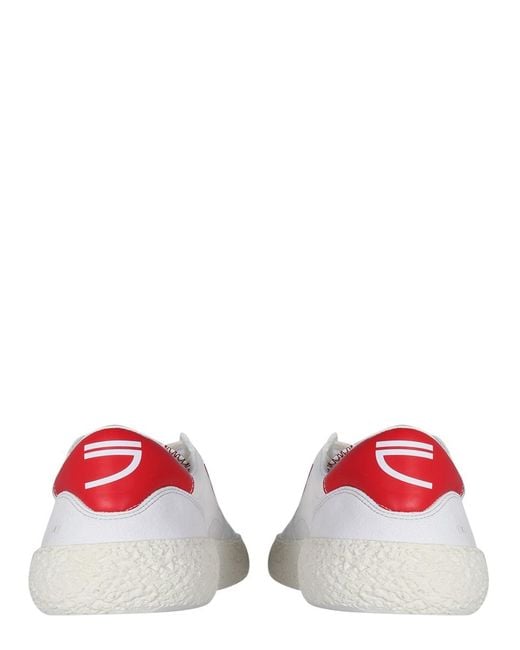 PURAAI Red Vegan Sneakers Recycled Rubber Sole Trainers