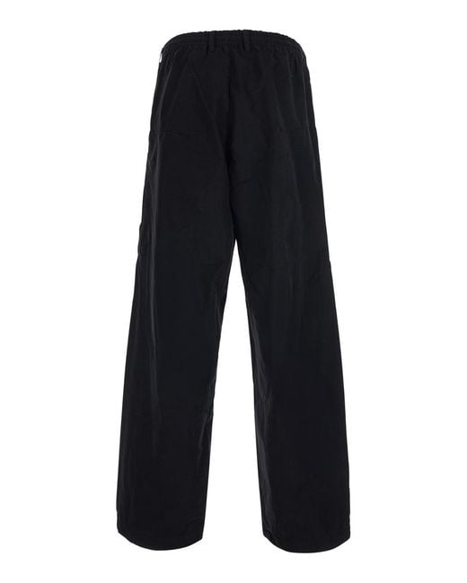 C P Company Blue Cargo Pants Micro-Reps With Zip Cotton Trousers for men
