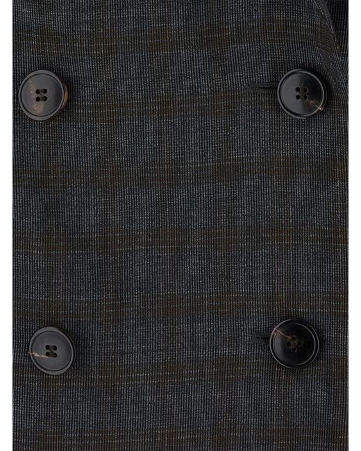 Dries Van Noten Black Double-Breasted Jacket Barrysta Wool Blazers