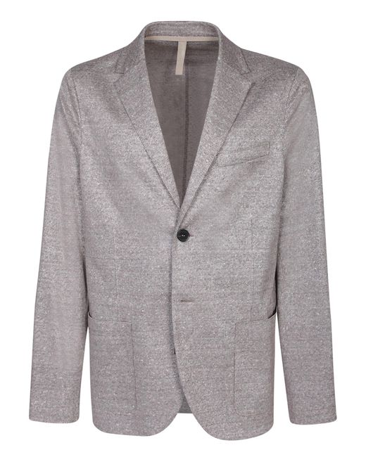 Harris Wharf London Gray Linen Jacket for men