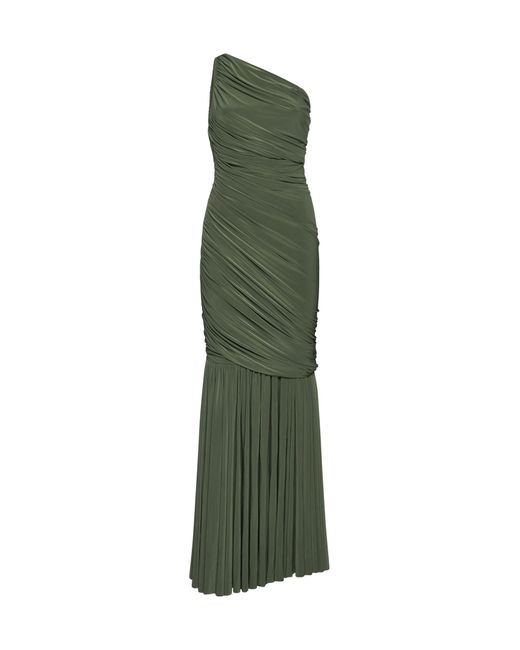 Norma Kamali Diana Fishtail Gown in Green | Lyst