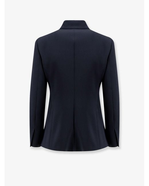 Max Mara Blue Blazer Mxmpalo Cady Triacetate Blazers