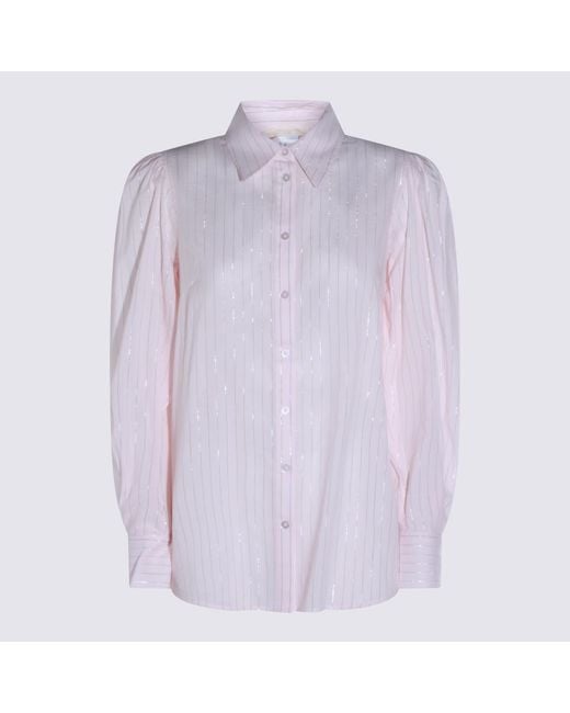 Twinset Purple Shirts Co Vi Plm