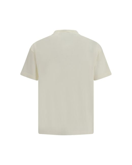 Palm Angels White Palm Rib T-Shirt for men