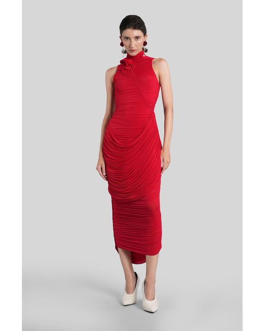 Magda Butrym Red Dress 07 Long Dress