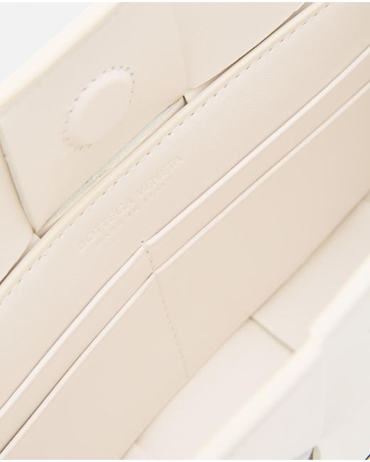 Bottega Veneta White Cassette Pouch W/ Strap Leather Shoulder Bag