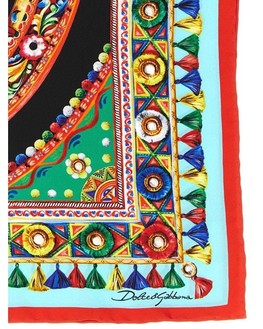 Dolce & Gabbana Multicolor Silk Scarf