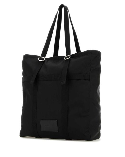 Jil Sander Black Outdoor Tote Bag for men