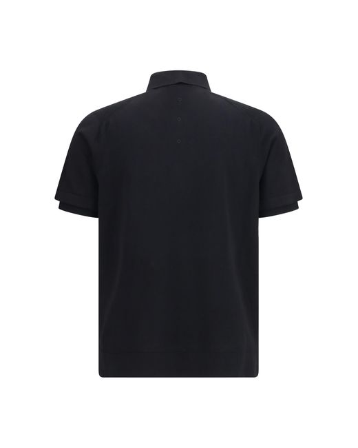 Premiata Black Polo Shirt Cotton for men