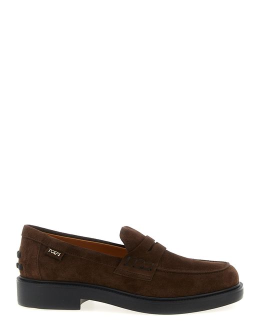 Tod's Brown 'gomma 20l' Loafers