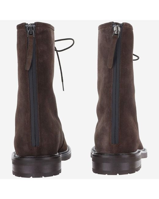 LEGRES Brown Ankle Boots Suede