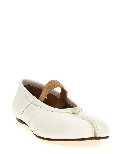 Maison Margiela White 'Tabi New' Ballet Flats